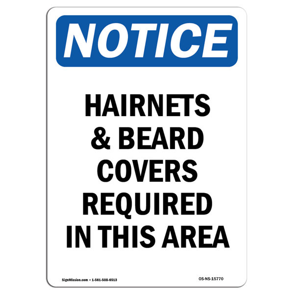 SignMission Beard Covers Required Sign Wayfair